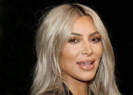 Kim Kardashian blonde hair
